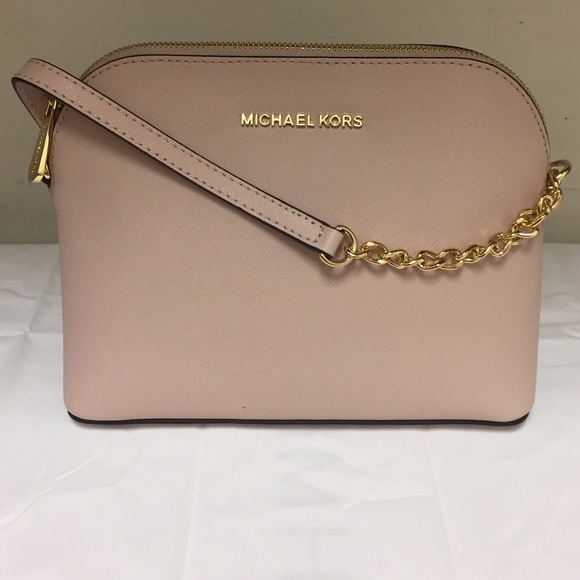 Michael Kors Handbags - MICHAEL KORS LARGE DOME CROSSBODY SOFT PINK NEW